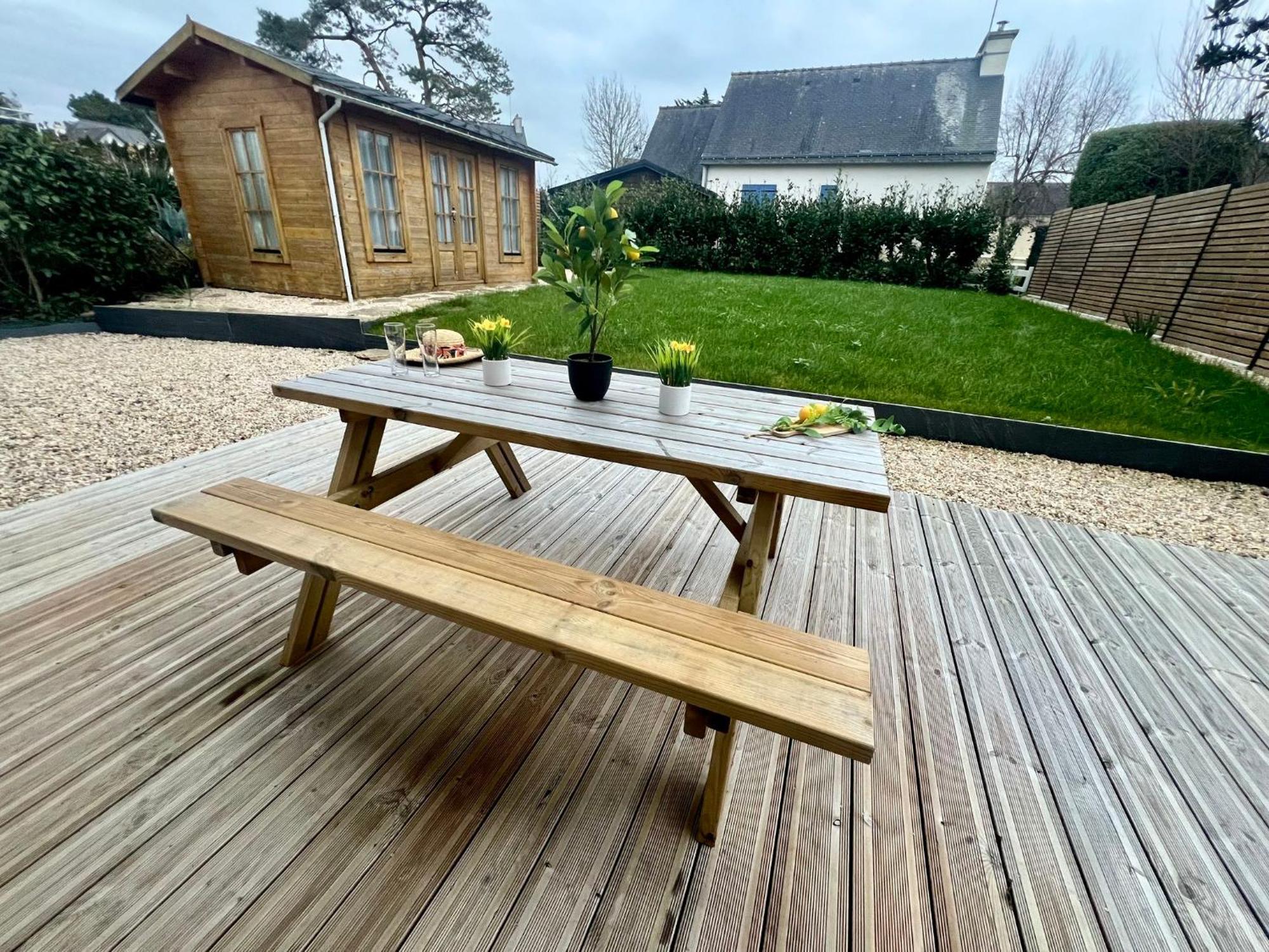 Le Belaven, Neuf, Cosy, Terrasse, Jardin, Kerfany Plage, 1 A 6 Pers Moëlan-sur-Mer エクステリア 写真